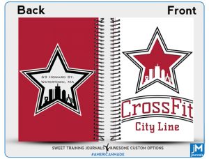 CrossFit City Line Red and white cover with grey logo on back